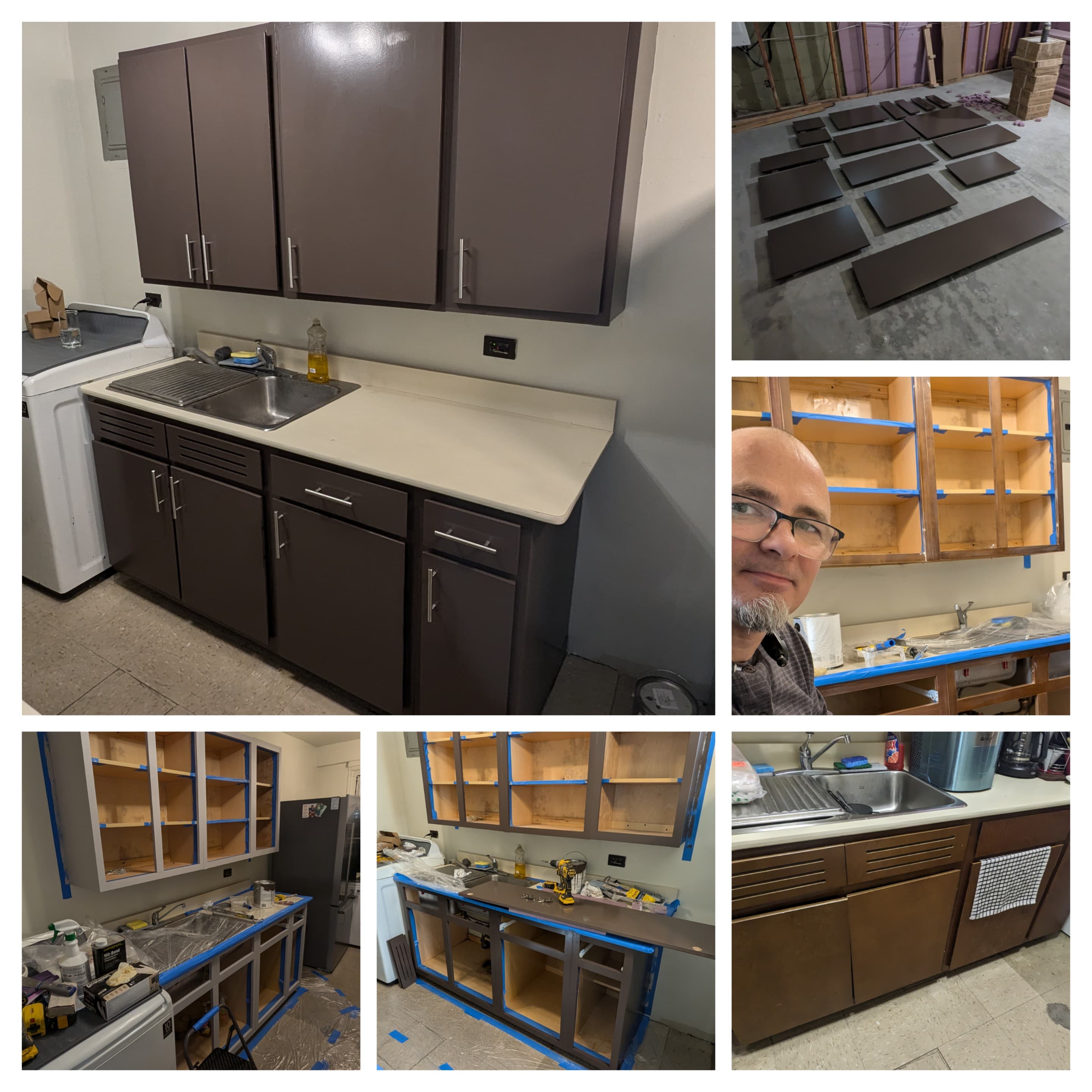Cabinet painting and refinishing – kitchen cabinet makeover by Mikey Builds NYC